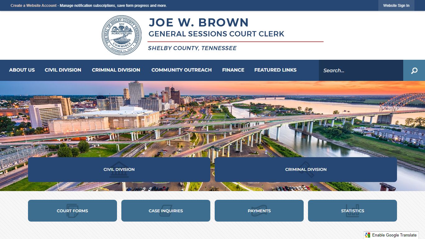 Shelby County Courts, TN - Official Website | Official Website